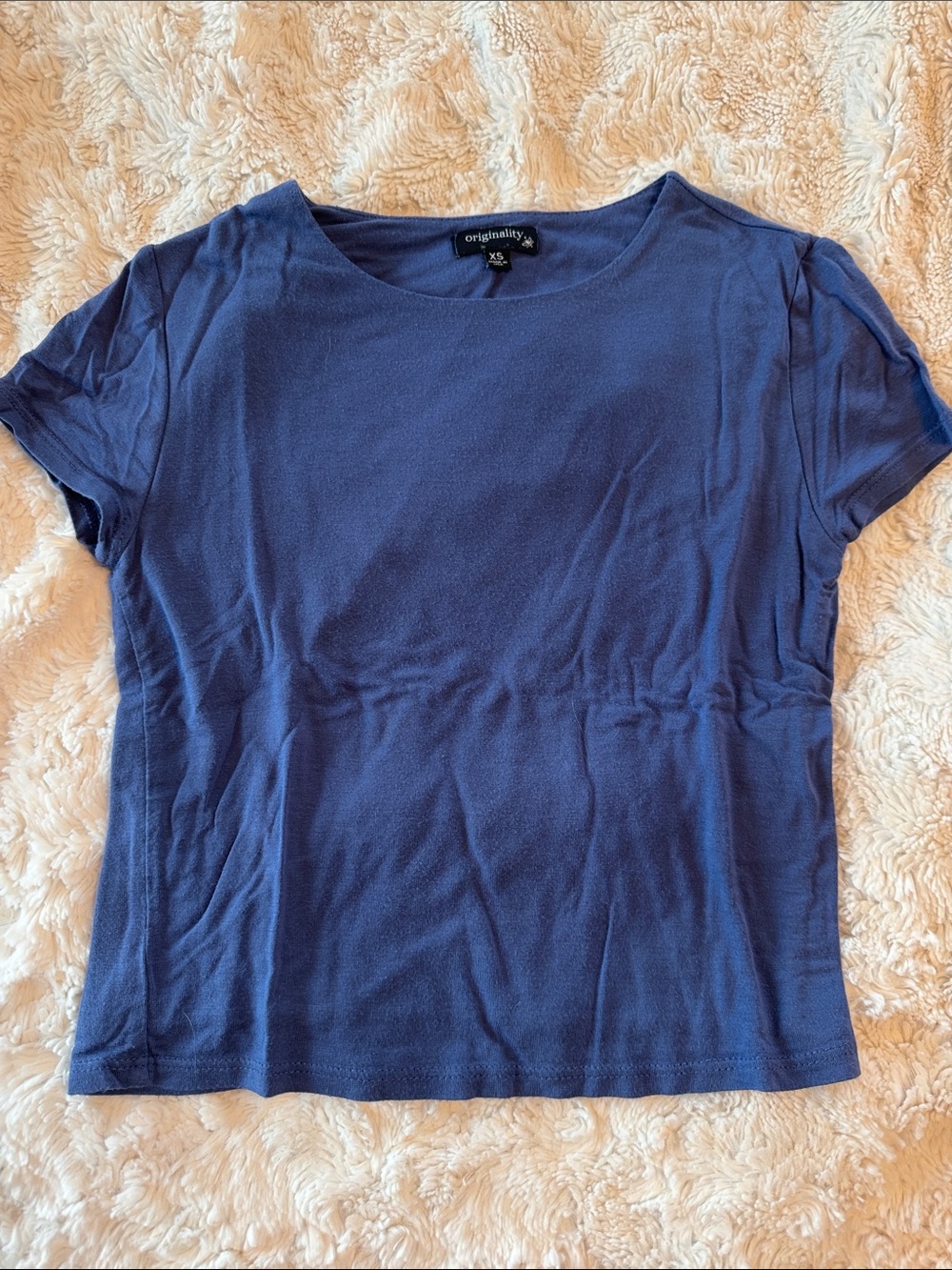 Originality Navy Short Sleeve Women's Tee